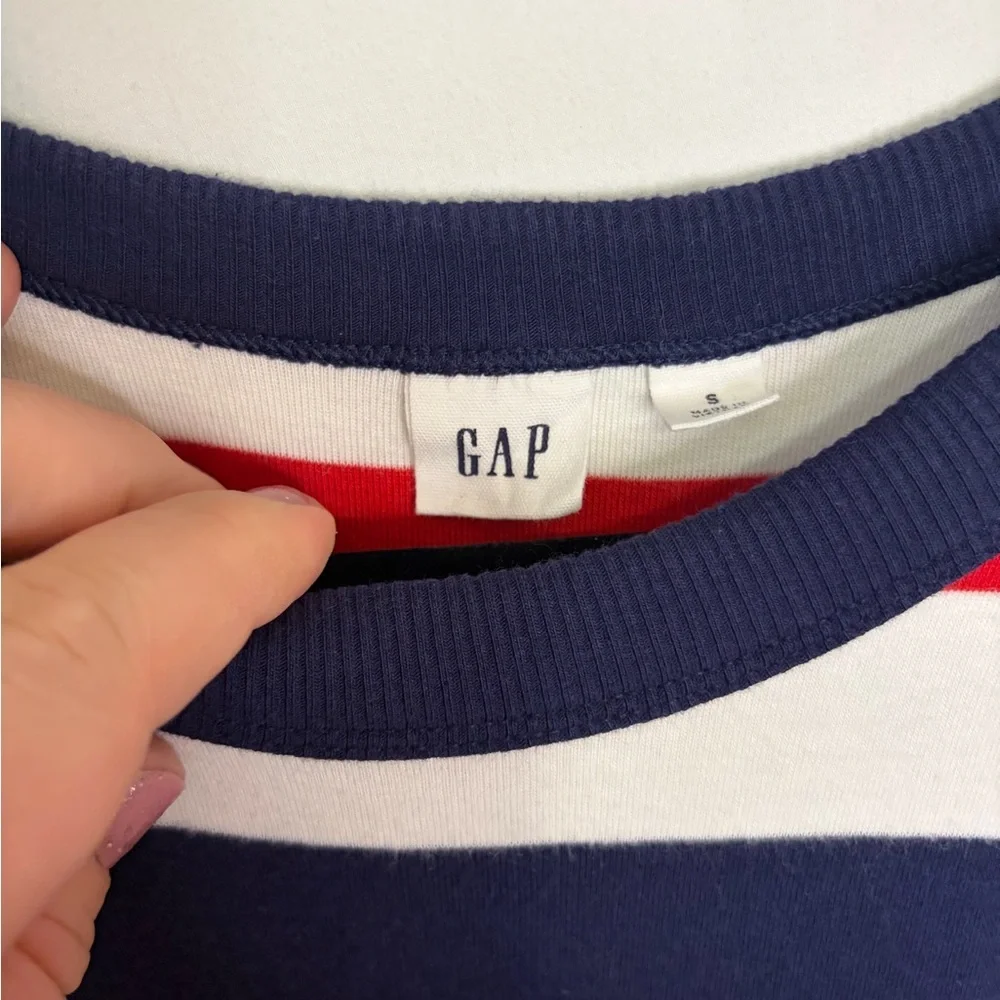 GAP Sleeveless Striped Dress - Red, Navy & White size small